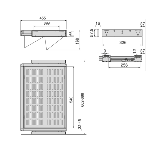 Cassetto porta-scarpe estraibile per armadi e cabine armadio Quartz