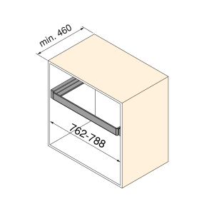 Cassetto porta-scarpe estraibile per armadi e cabine armadio Quartz