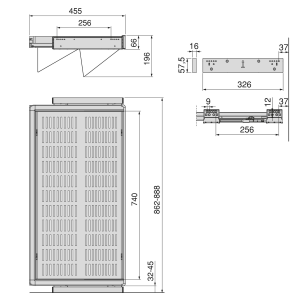 Cassetto porta-scarpe estraibile per armadi e cabine armadio Quartz