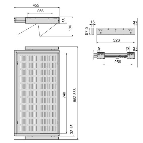 Cassetto porta-scarpe estraibile per armadi e cabine armadio Quartz