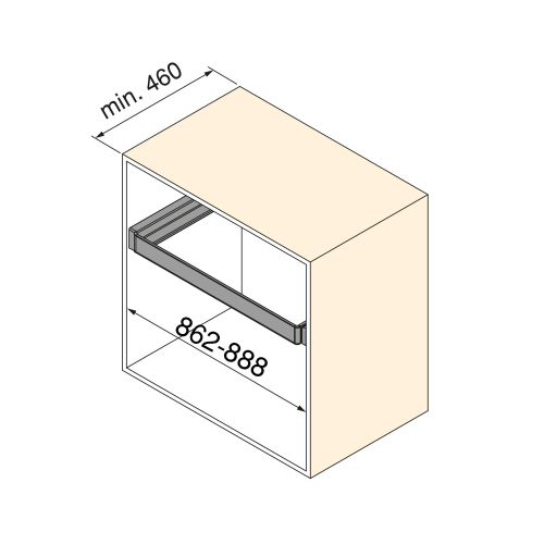 Cassetto porta-scarpe estraibile per armadi e cabine armadio Quartz