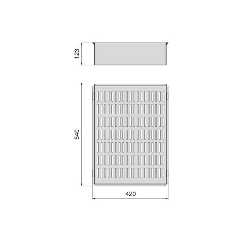 Cassetto metallico per armadi e cabine armadio Quartz