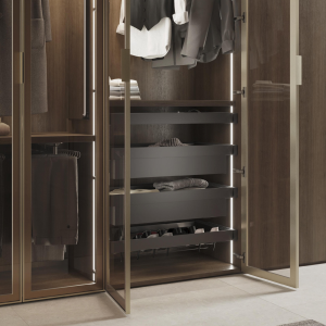 Cassetto metallico per armadi e cabine armadio Quartz
